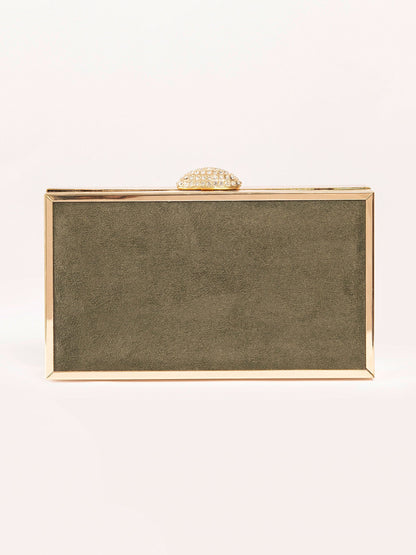 Embellished Box Clutch