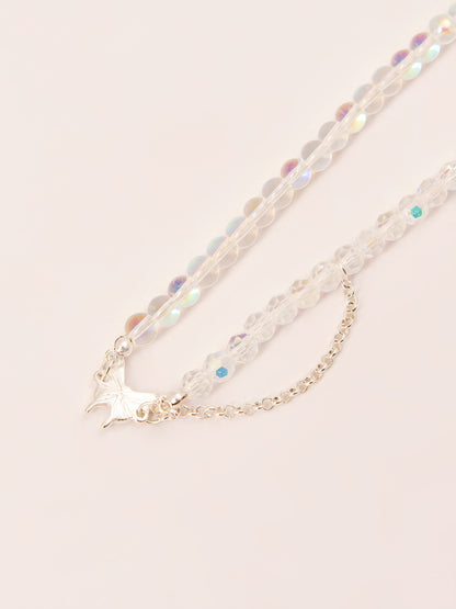 Rainbow Butterfly Necklace
