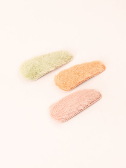Fur Snap Clip Set