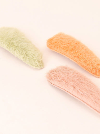 Fur Snap Clip Set