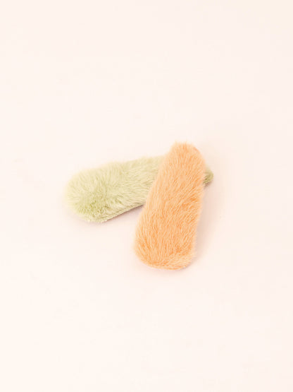 Fur Snap Clip Set