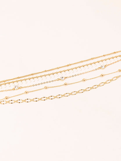 Layered Anklet Set