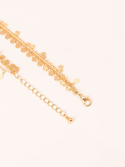 Metallic Layered Anklet