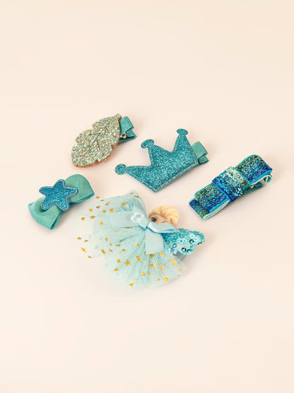 Glittery Hair Clip Set
