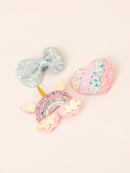 Multi Shade Hair Clip Set
