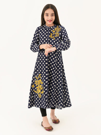 Embroidered Silk Dress