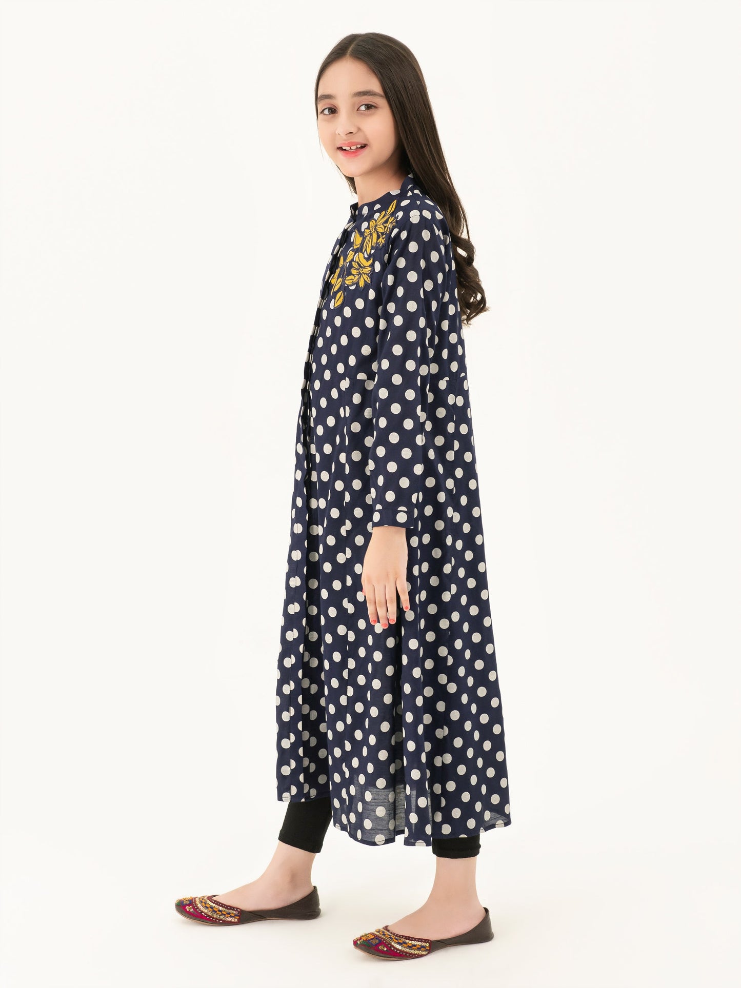 Embroidered Silk Dress