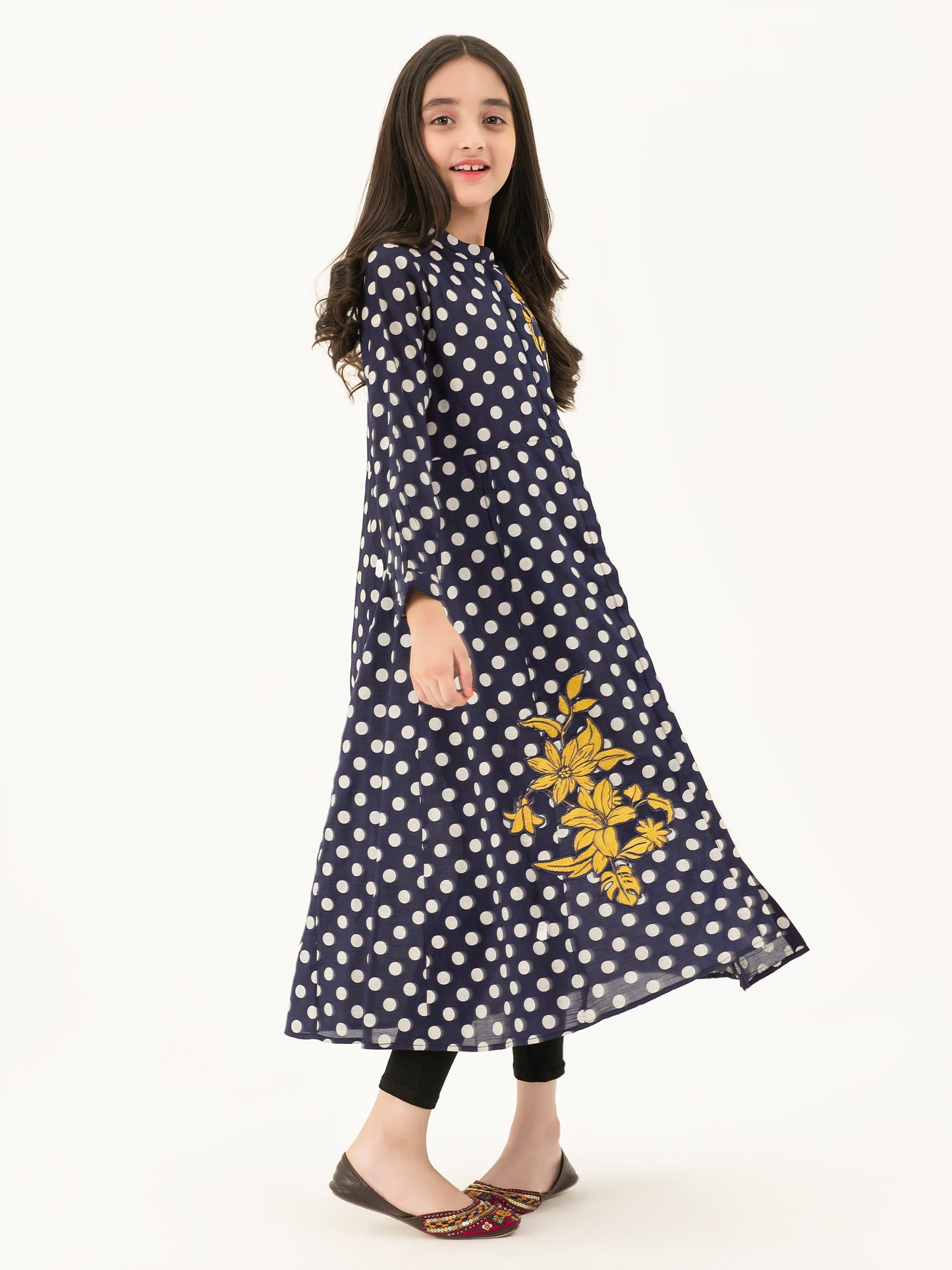 Embroidered Silk Dress