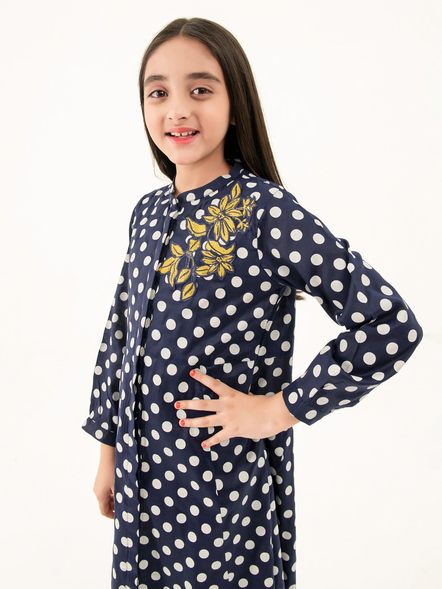 Embroidered Silk Dress