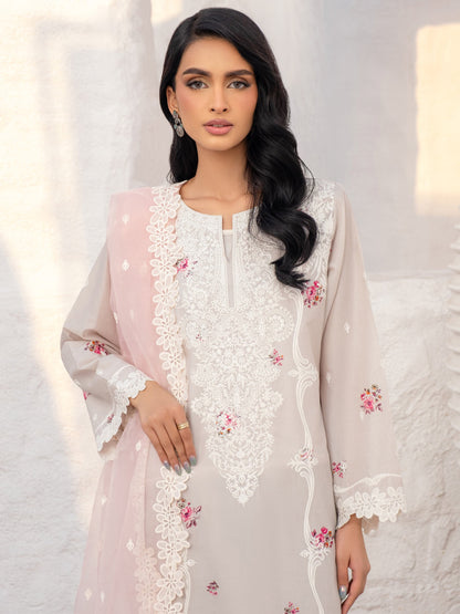 3 Piece Lawn Suit-Embroidered (Unstitched)