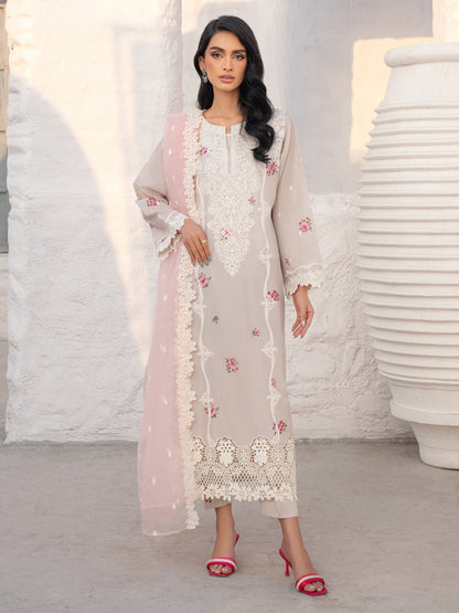 3 Piece Lawn Suit-Embroidered (Unstitched)