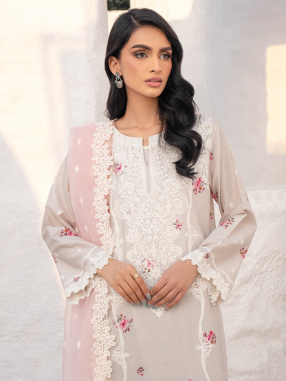 3 Piece Lawn Suit-Embroidered (Unstitched)