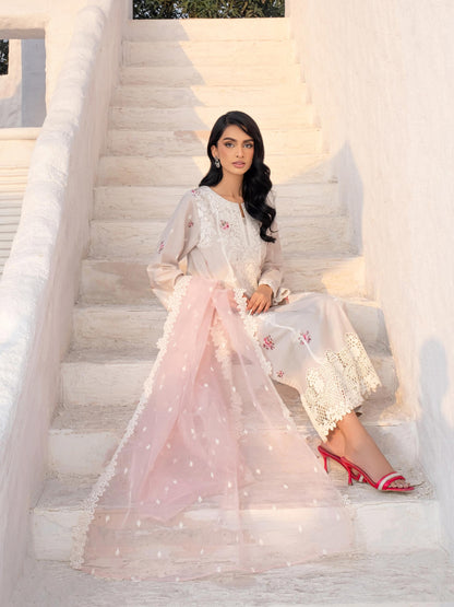 3 Piece Lawn Suit-Embroidered (Unstitched)