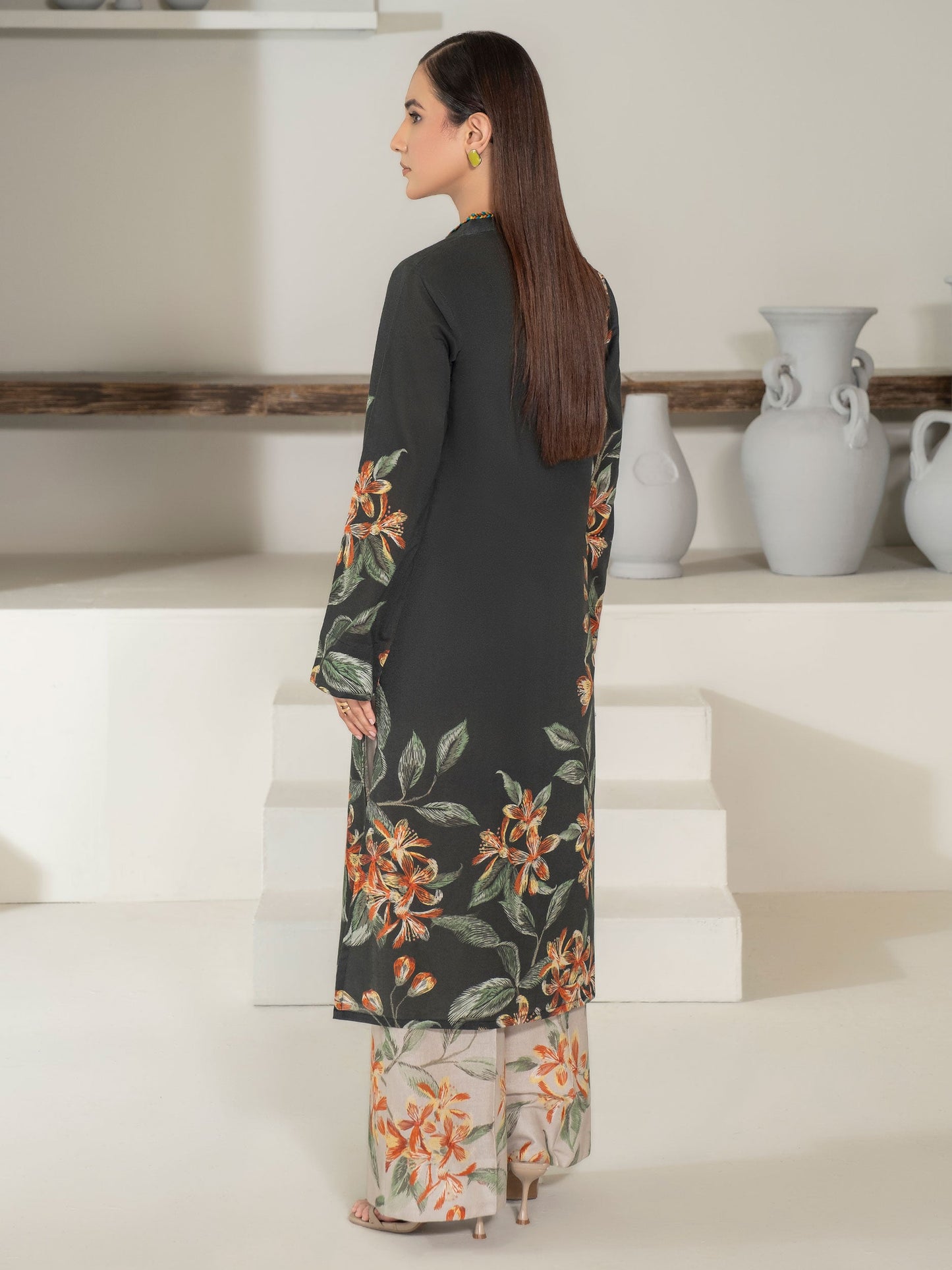 2 Piece Khaddar Suit-Printed (Unstitched)