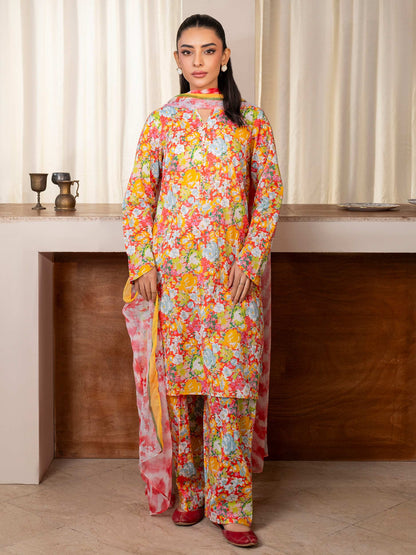 3 Piece Lawn Suit-Printed (Unstitched)