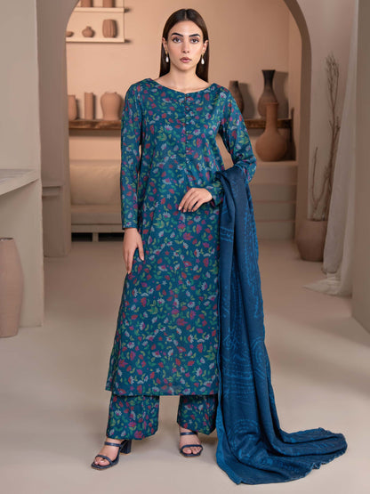 3 Piece Khaddar Suit-Printed (Unstitched)
