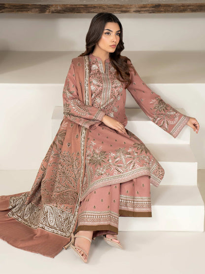 3 Piece Khaddar Suit-Printed (Unstitched)